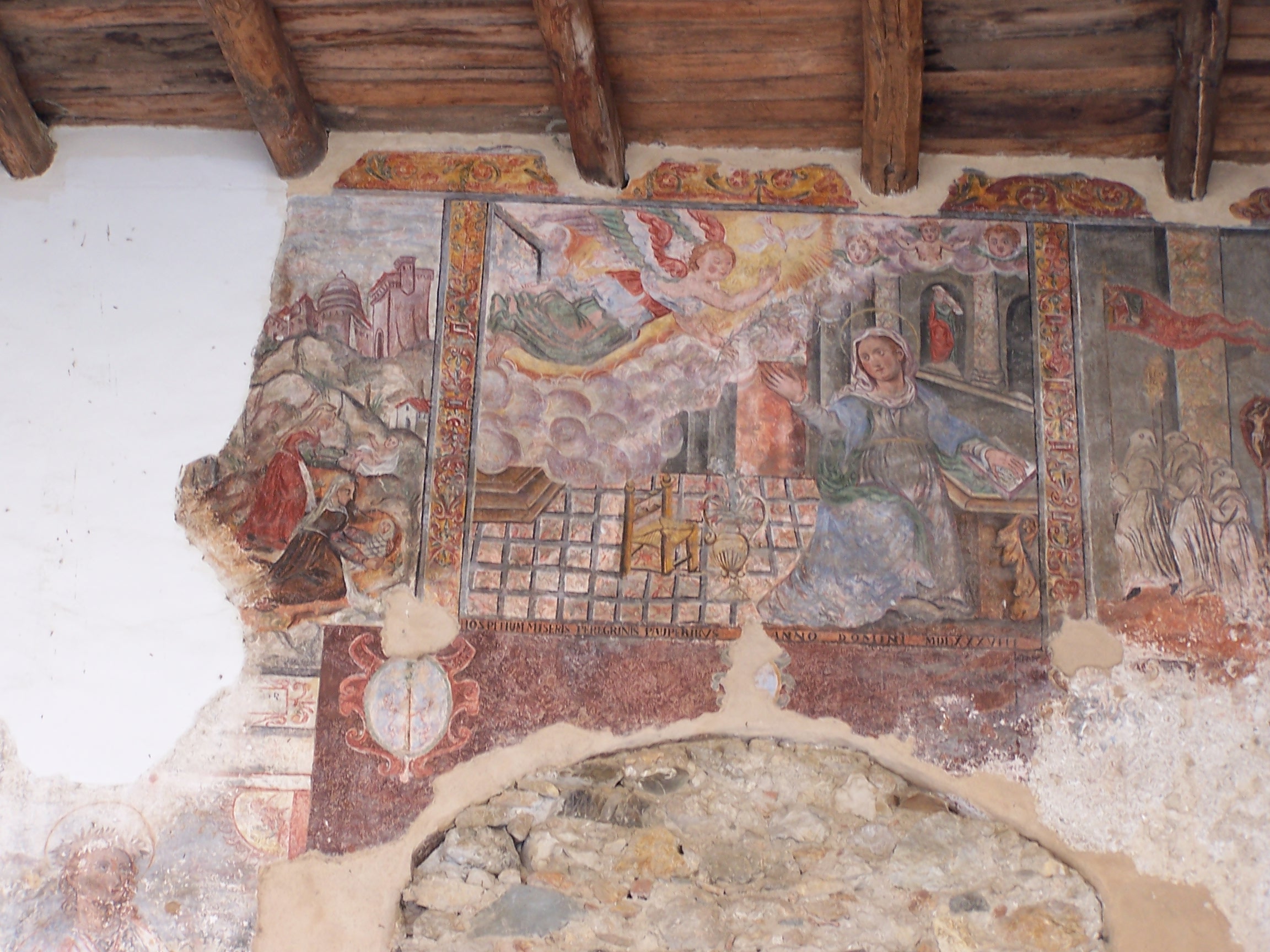 Affresco interno dell'Annunciazione